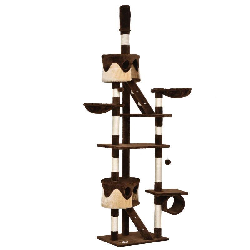 Arbre à chat géant deluxe de 94-102 pouces