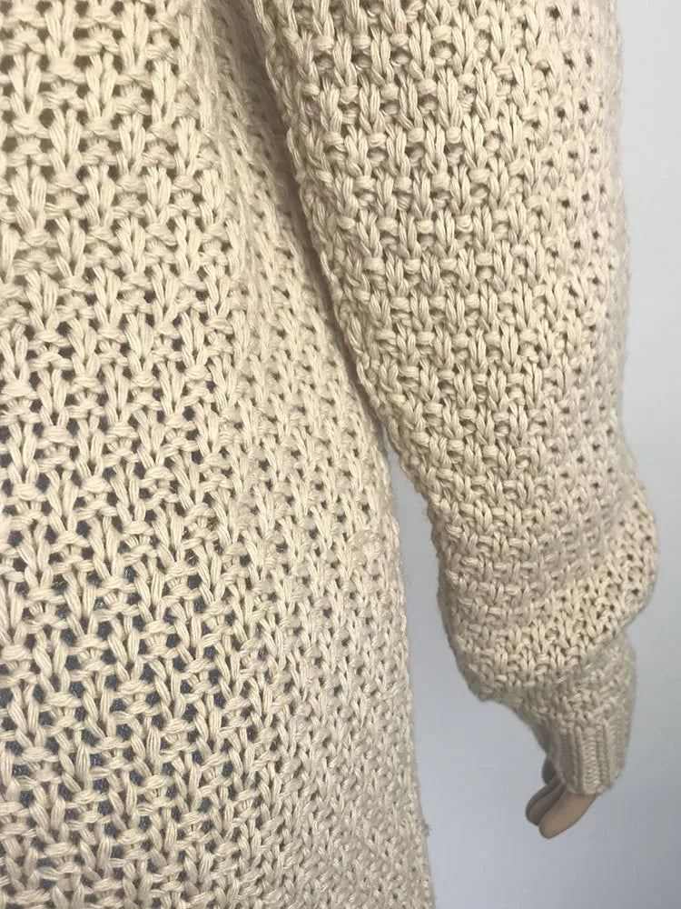 Cardigan long en laine