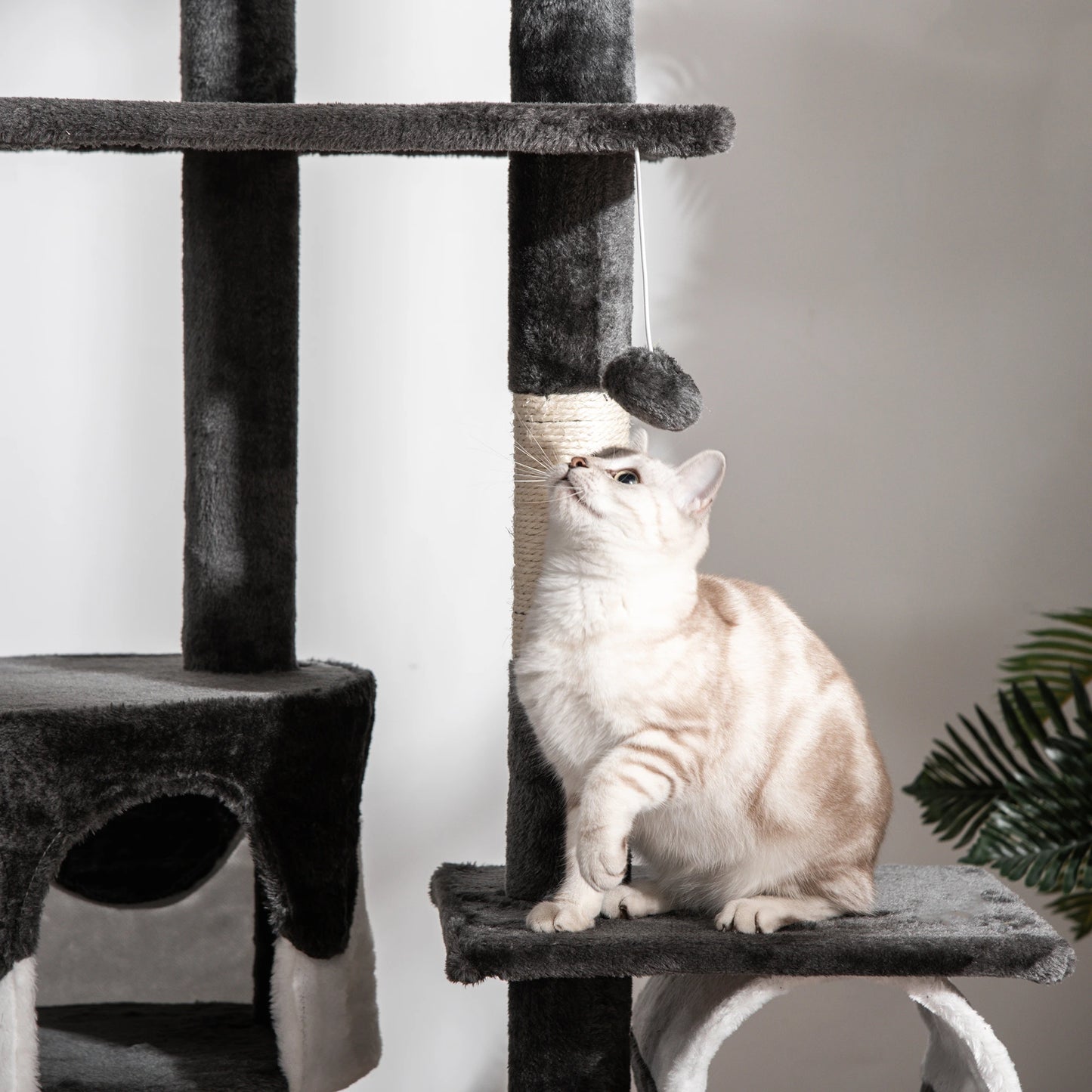 Arbre à chat géant deluxe de 94-102 pouces