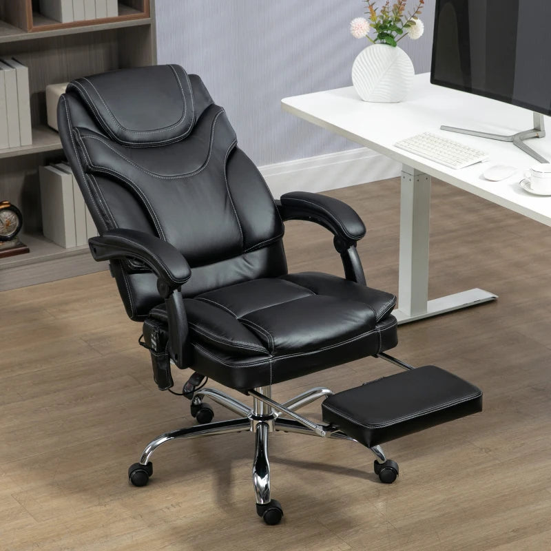 Fauteuil de bureau massant, chauffant, inclinable Vinsetto
