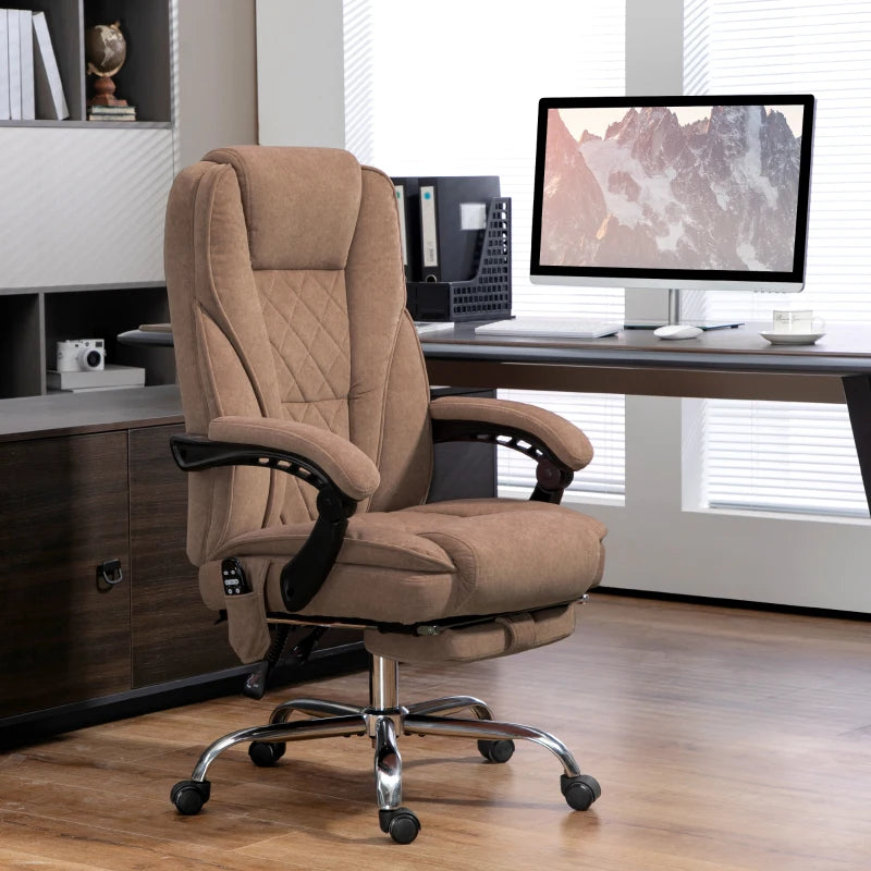 Fauteuil de bureau massant, chauffant, inclinable Vinsetto