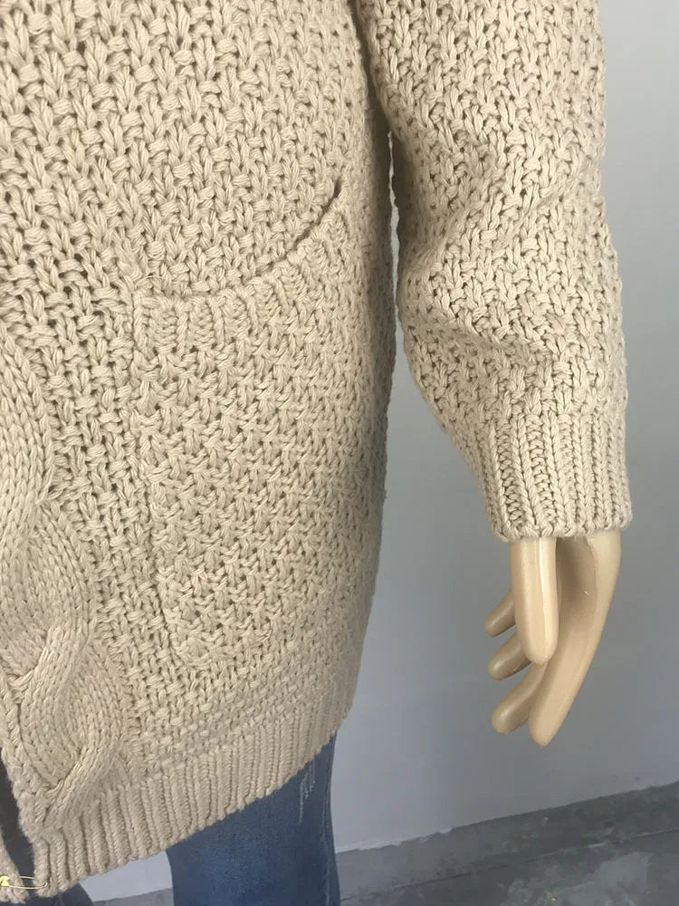 Cardigan long en laine