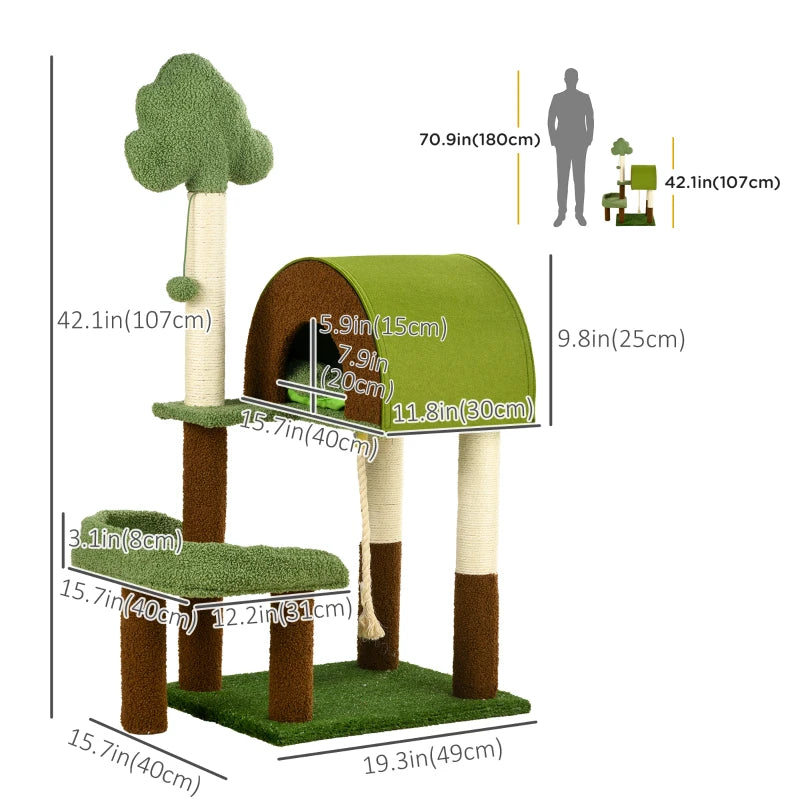 Arbre à chat Pawhut Forêt