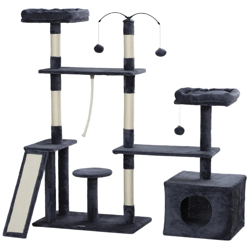 Arbre à chat Pawhut avec centre d'activité complet