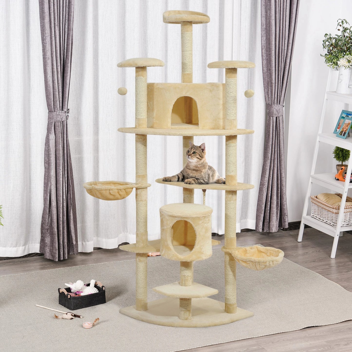 Arbre à chat Pawhut de 79 pouces