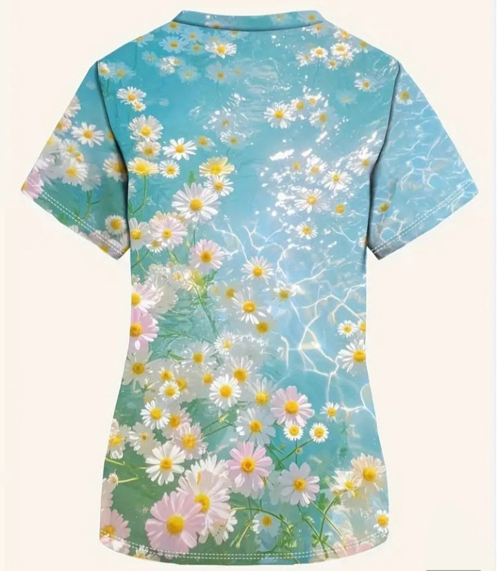 Haut d'uniforme Marguerites