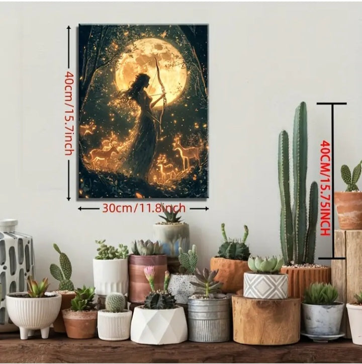 Impression sur canvas Artemis, déesse de la chasse