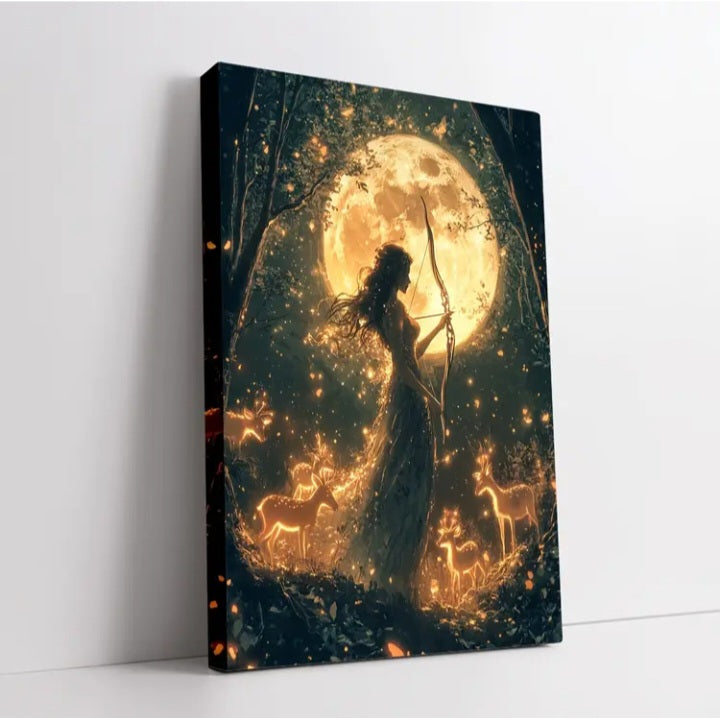 Impression sur canvas Artemis, déesse de la chasse