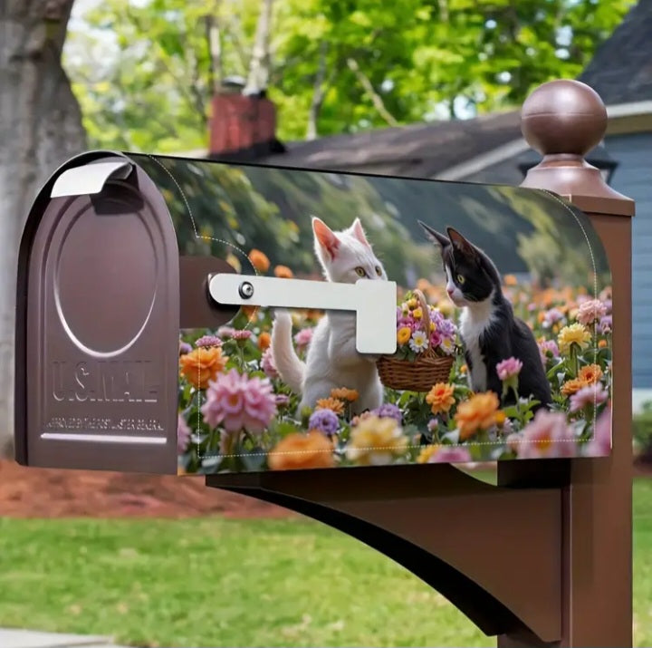 Couverture de boîte aux lettres Deux chatons