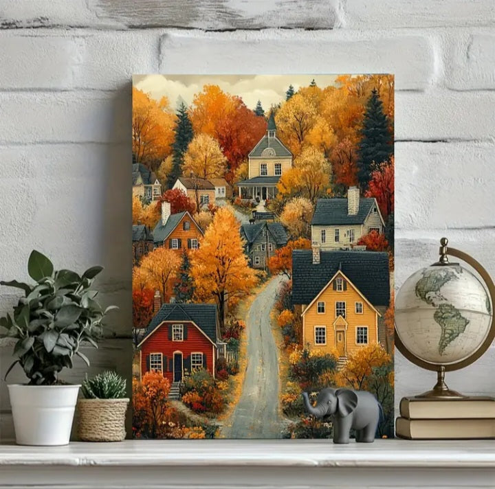 Impression sur toile Nostalgie automnale 12 x 16 po.