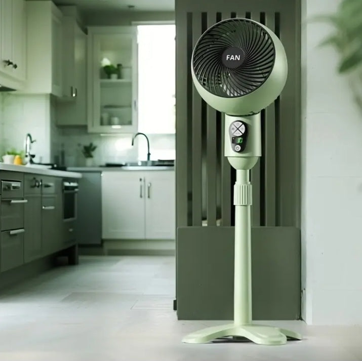 Ventilateur sur pied à alimentation USB avec télécommande