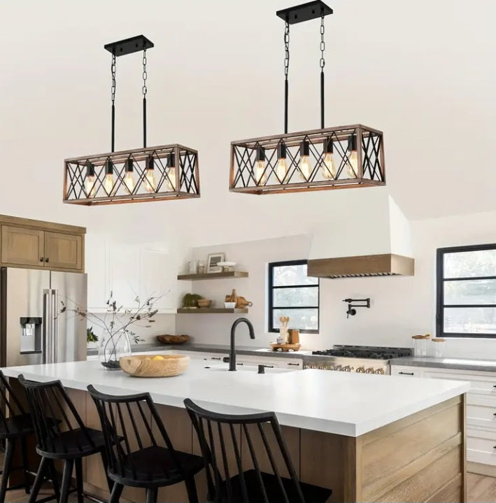 Plafonnier de cuisine ajustable à 5 lumières