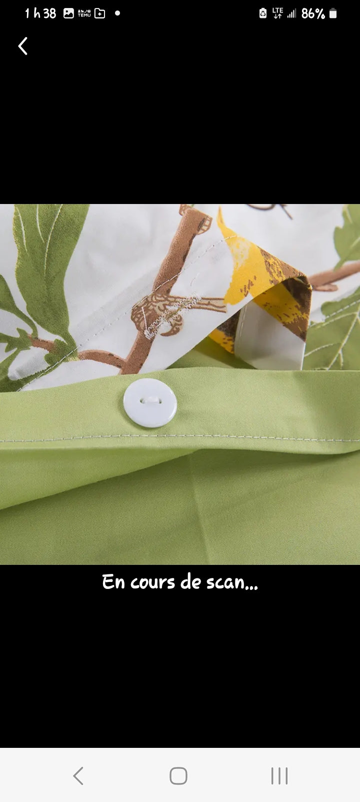 Ensemble de housse de couette queen deluxe à motif oiseaux en coton égyptien