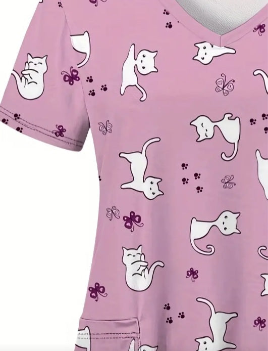 Haut d'uniforme Chat blanc