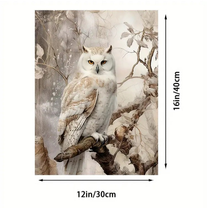 Impression sur toile Chouette blanche