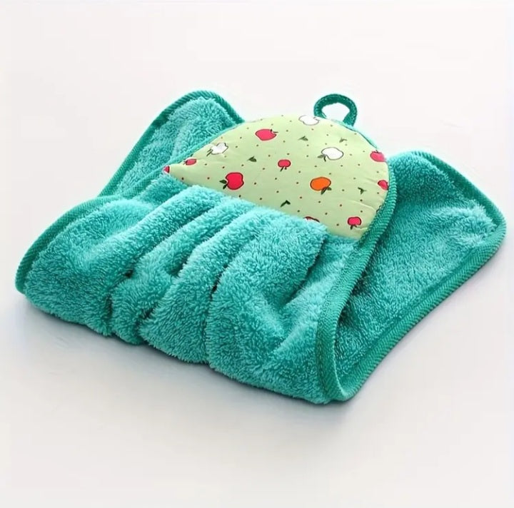 Ensemble de 3 serviettes à main à motif fruits (couleurs aléatoires)