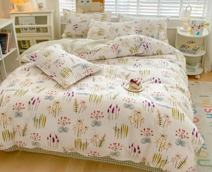 Ensemble de housse de couette Jardin de Gardenia