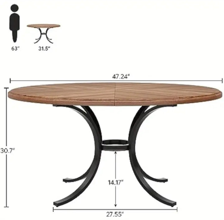 Table de cuisine Tribesigns de 47 pouces