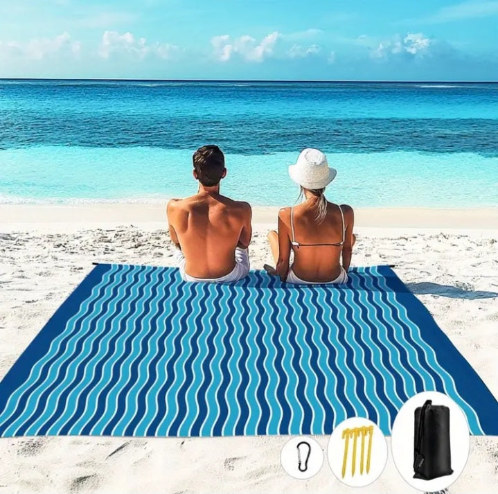 Tapis de plage XL pliable