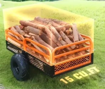 Remorque en acier pour VTT - Capacité 1500 lbs