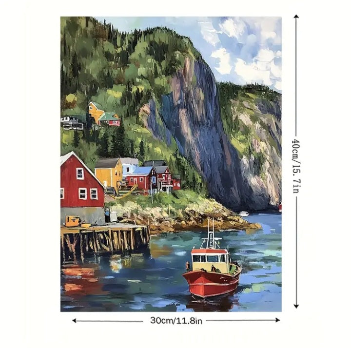 Impression sur toile Les Côtes de Terre-Neuve 12 X 16 po.