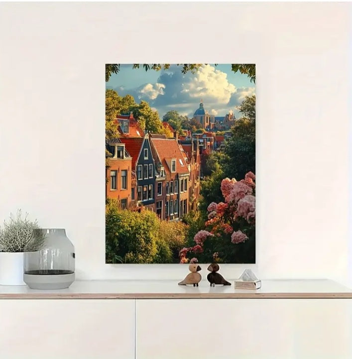 Impression sur toile de Haarlem, Pays Bas, 12 x 16 po.