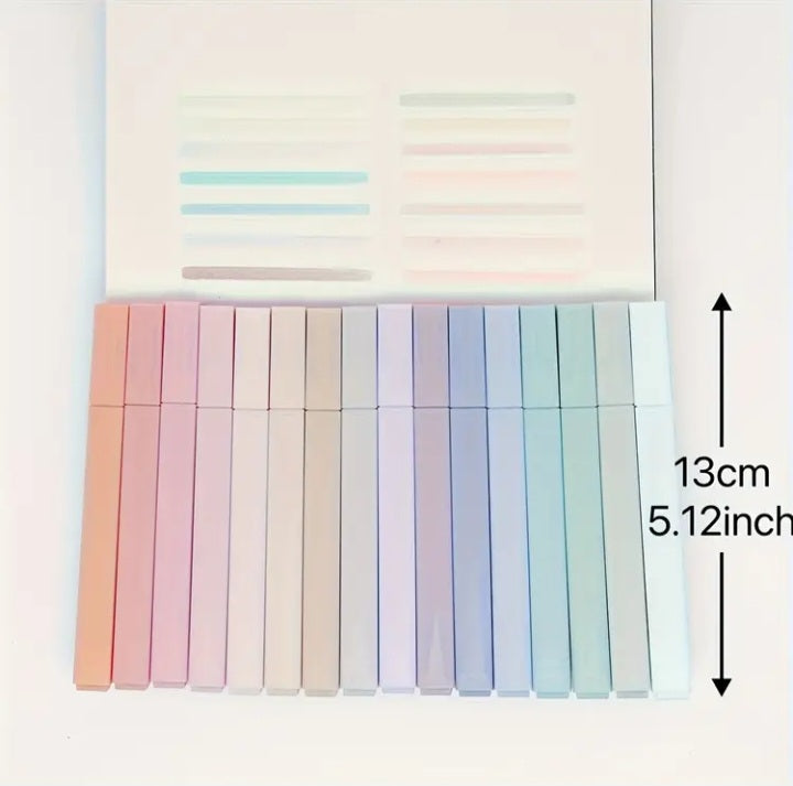 Ensemble de 16 surligneurs pastel