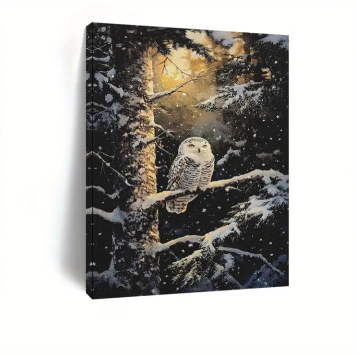 Impression sur toile Harfang des neiges