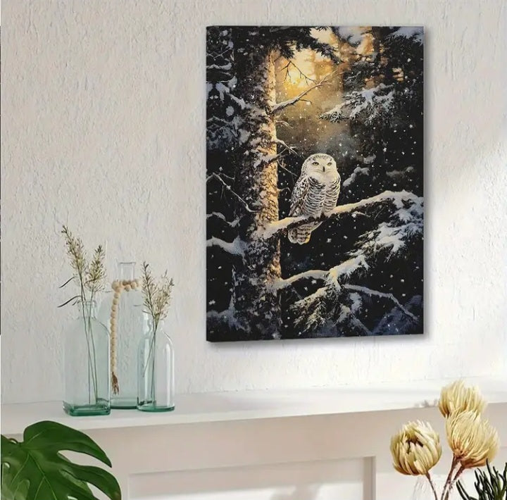 Impression sur toile Harfang des neiges