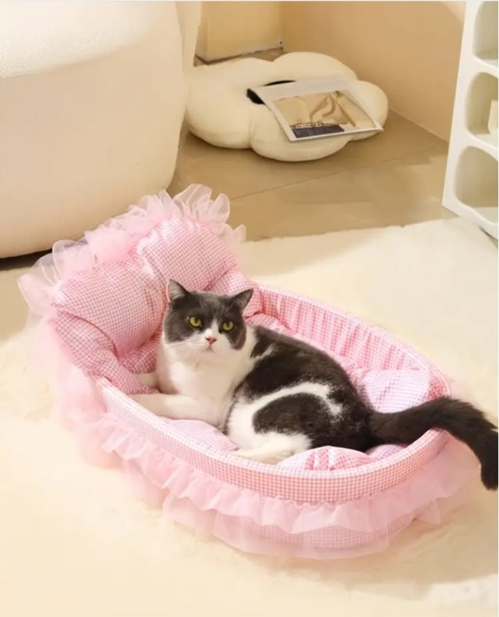 Lit pour chat pastel