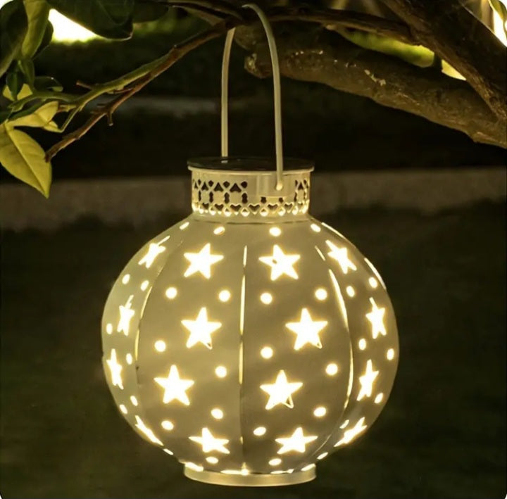 Lampe solaire à projecteur d'étoiles