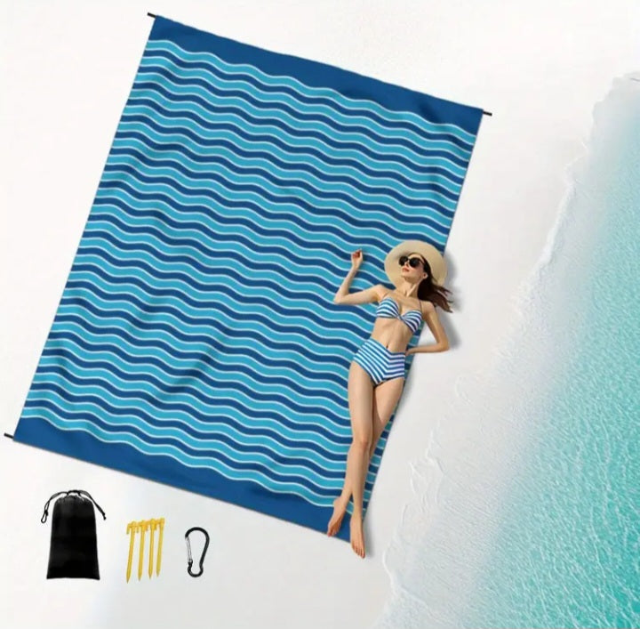Tapis de plage XL pliable