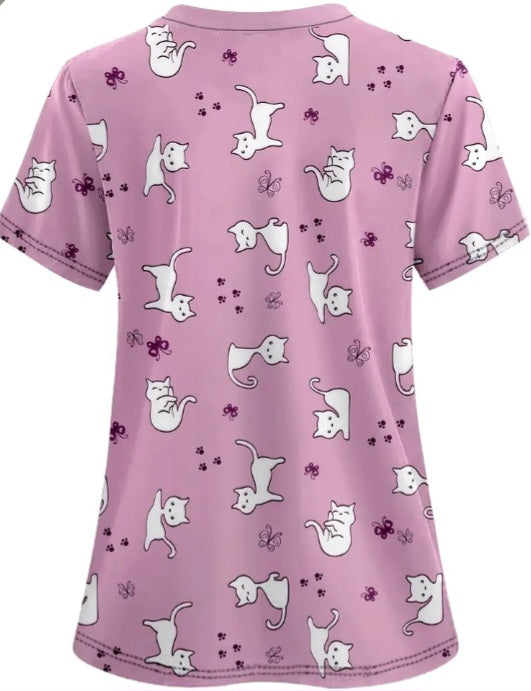 Haut d'uniforme Chat blanc