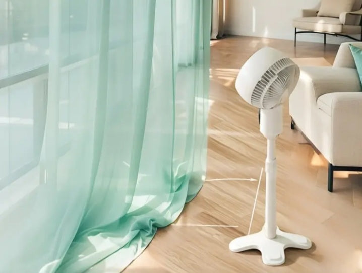 Ventilateur sur pied à alimentation USB avec télécommande