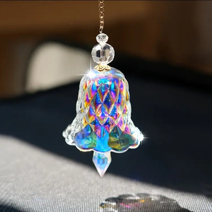 Carillon en verre en forme de clochette
