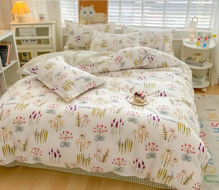 Ensemble de housse de couette Jardin de Gardenia