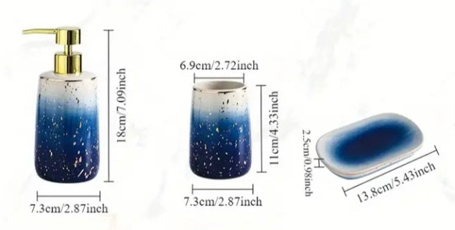 Ensemble de 4 accessoires de salle de bain Ciel Étoilé