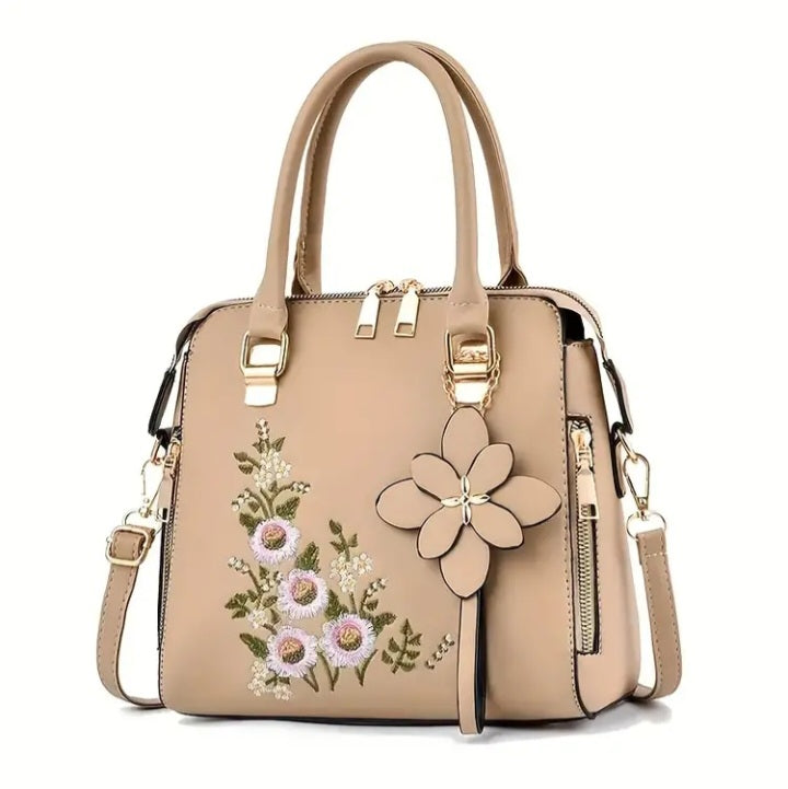 Joli sac à main d'été à broderie florale