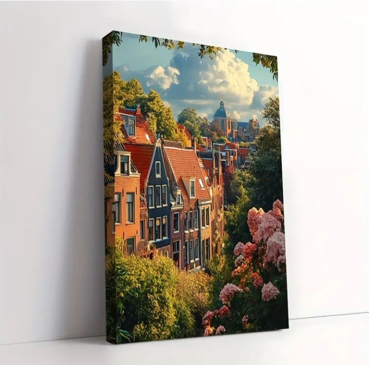 Impression sur toile de Haarlem, Pays Bas, 12 x 16 po.