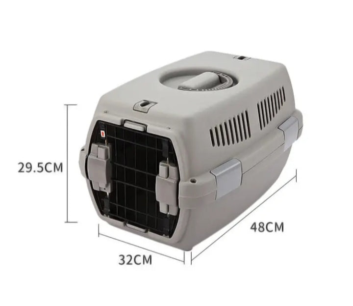 Transporteur de voyage en plastique robuste pour petit animal