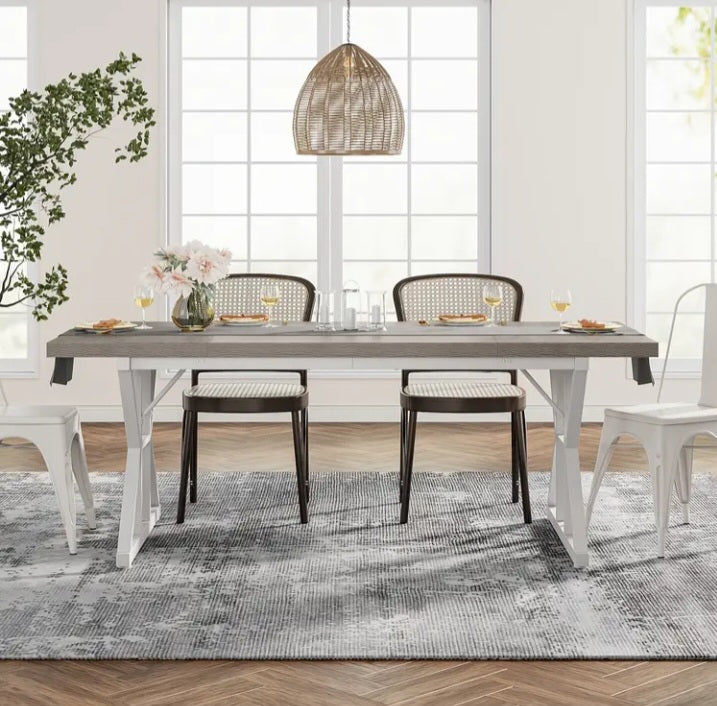Table ou bureau de 70.8 pouces à dessus en bois d'ingénierie