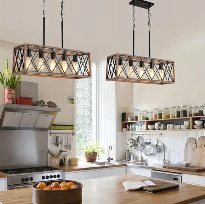 Plafonnier de cuisine ajustable à 5 lumières