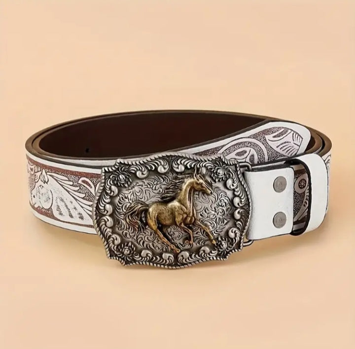 Ceinture avec boucles de chevaux