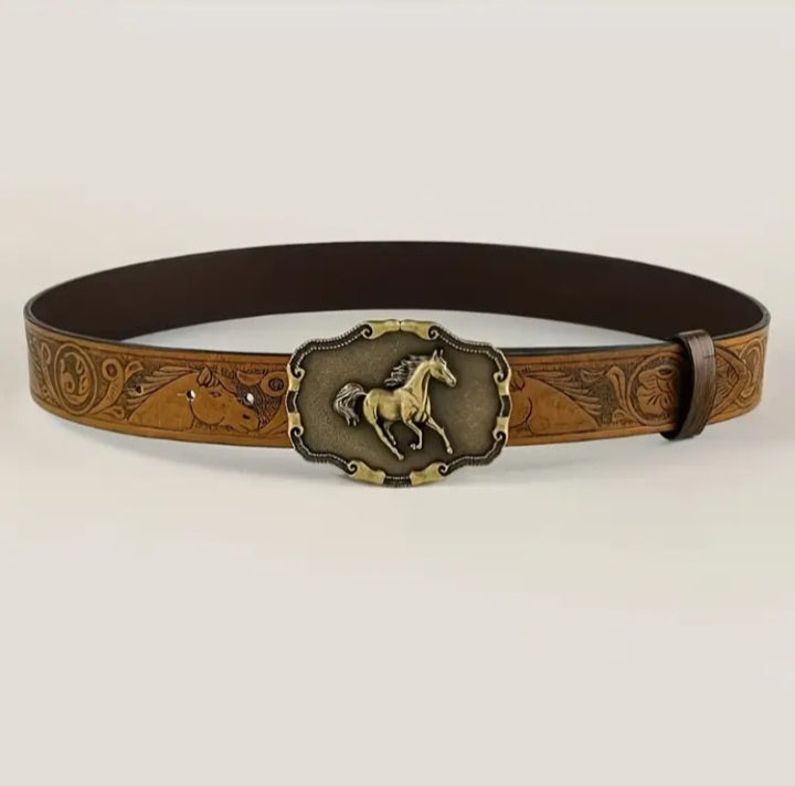 Ceinture avec boucles de chevaux