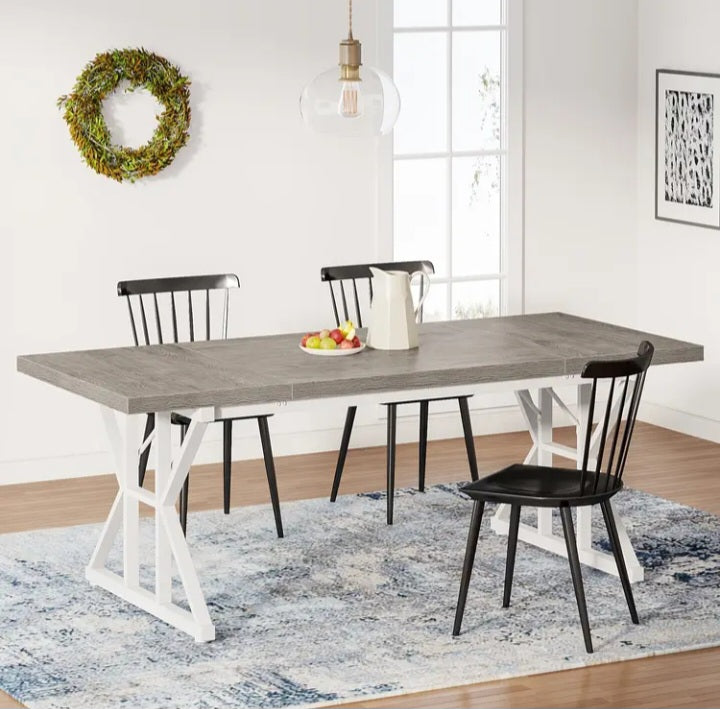 Table ou bureau de 70.8 pouces à dessus en bois d'ingénierie