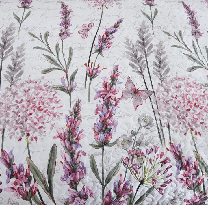 Ensemble de courtepointe à imprimé fleuri