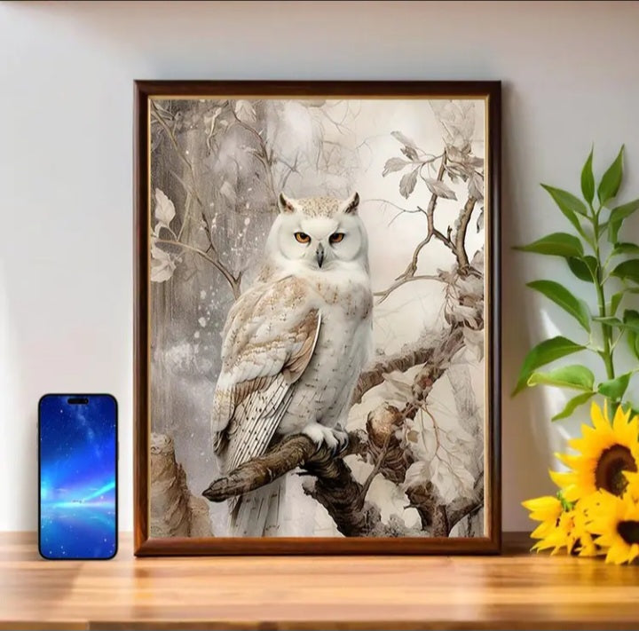 Impression sur toile Chouette blanche