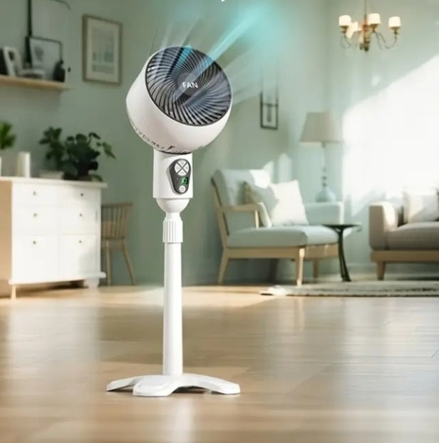 Ventilateur sur pied à alimentation USB avec télécommande