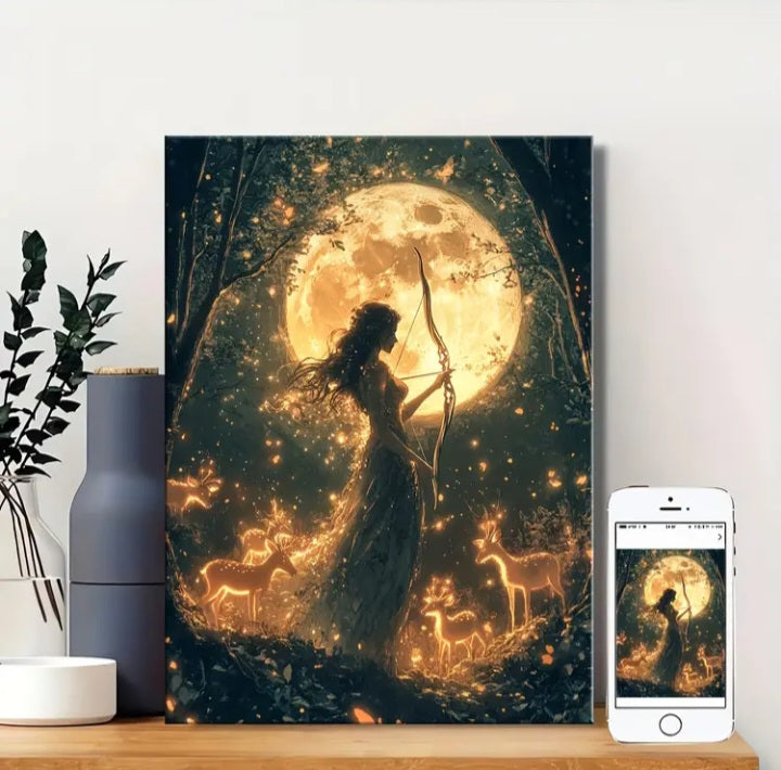 Impression sur canvas Artemis, déesse de la chasse