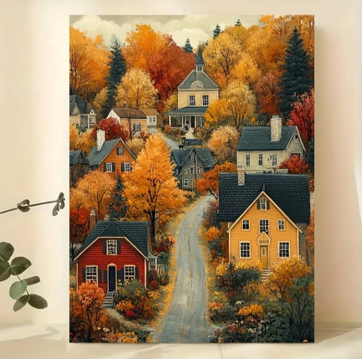 Impression sur toile Nostalgie automnale 12 x 16 po.
